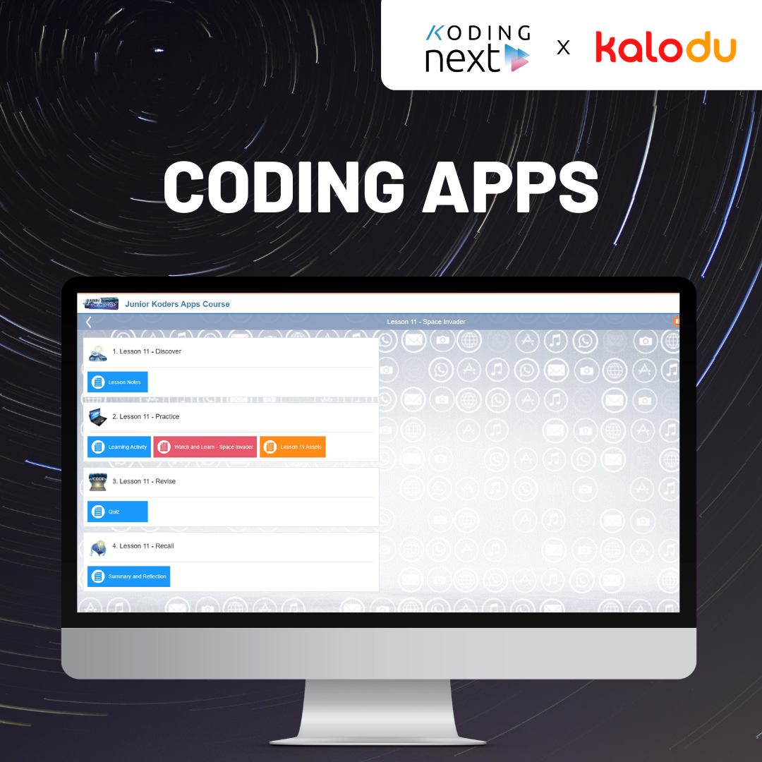 Coding Apps by Koding Next - Chapter Menu